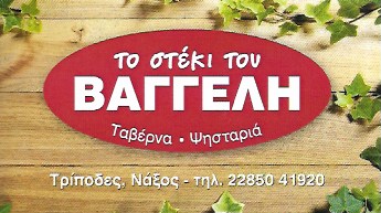 ΤΑΒΕΡΝΑ ΤΟ ΣΤΕΚΙ ΤΟΥ ΒΑΓΓΕΛΗ ΒΙΒΛΟΣ ΝΑΞΟΣ
