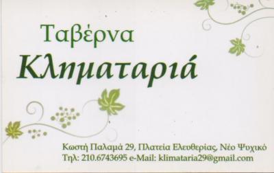 ΤΑΒΕΡΝΑ ΕΣΤΙΑΤΟΡΙΟ ΕΛΛΗΝΙΚΗ ΚΟΥΖΙΝΑ ΚΛΗΜΑΤΑΡΙΑ ΝΕΟ ΨΥΧΙΚΟ ΑΤΤΙΚΗ